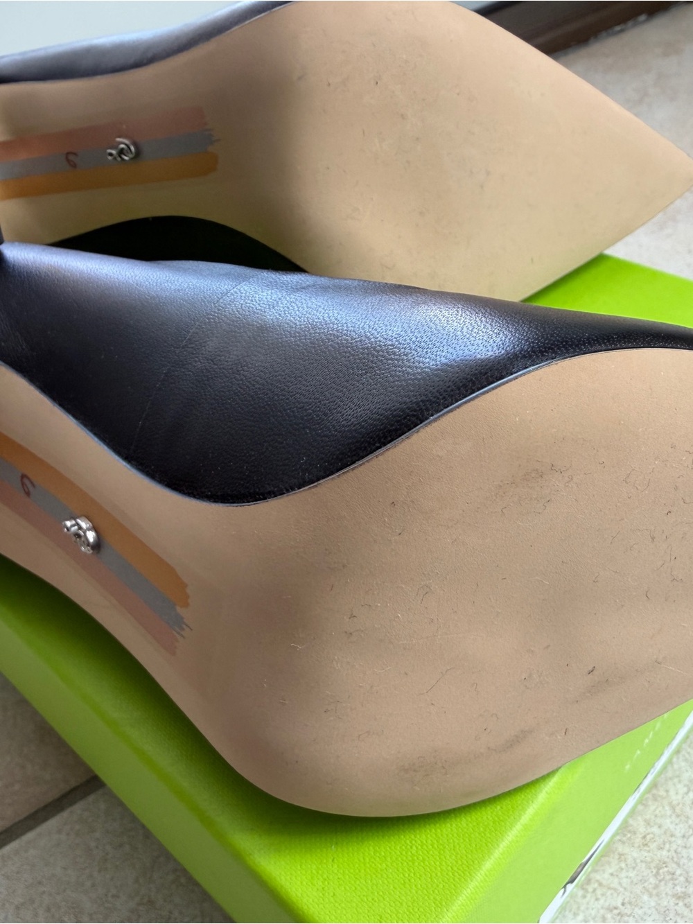 Sam Edelman Black Leather Pumps - Picture 5 of 8